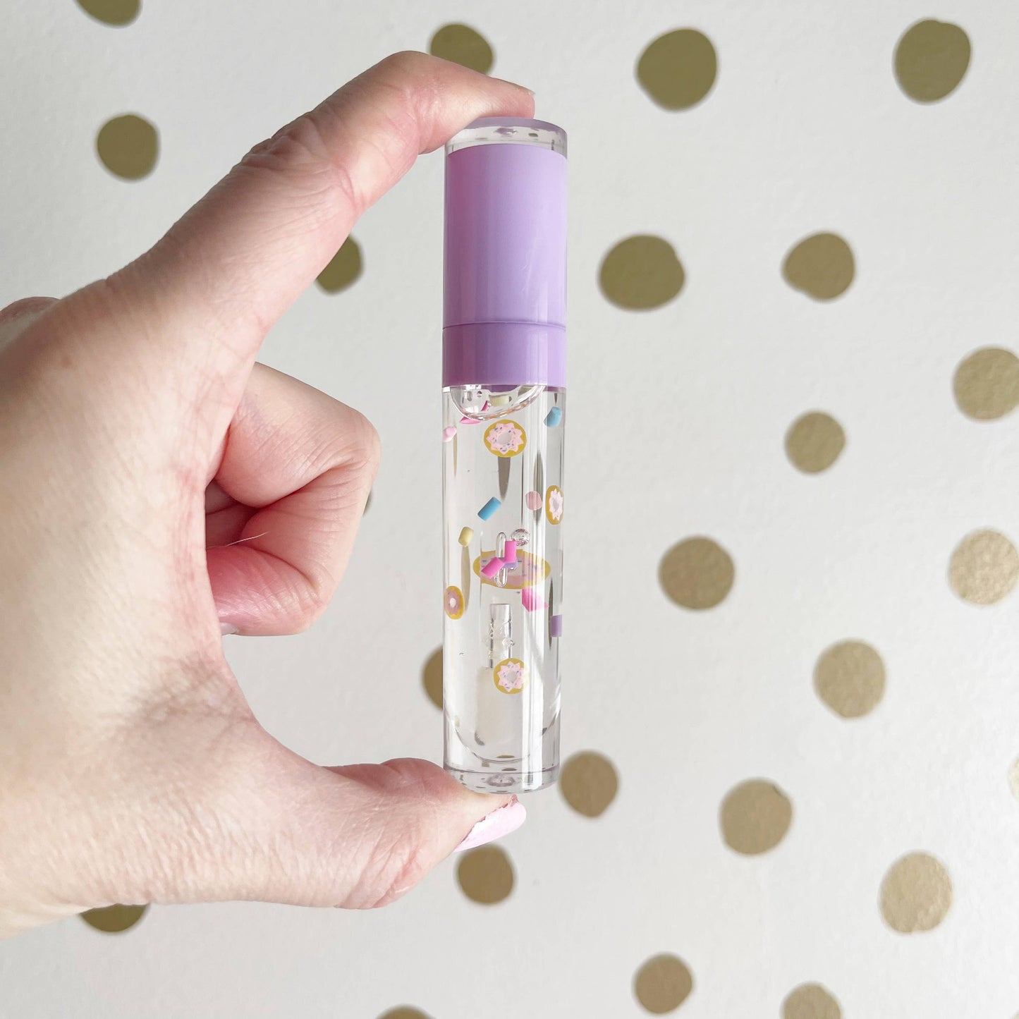 Donuts and Sprinkles Lavender Wand Lip Gloss