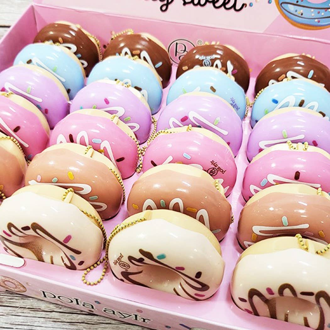 24 pcs Doughnut Lip Balm