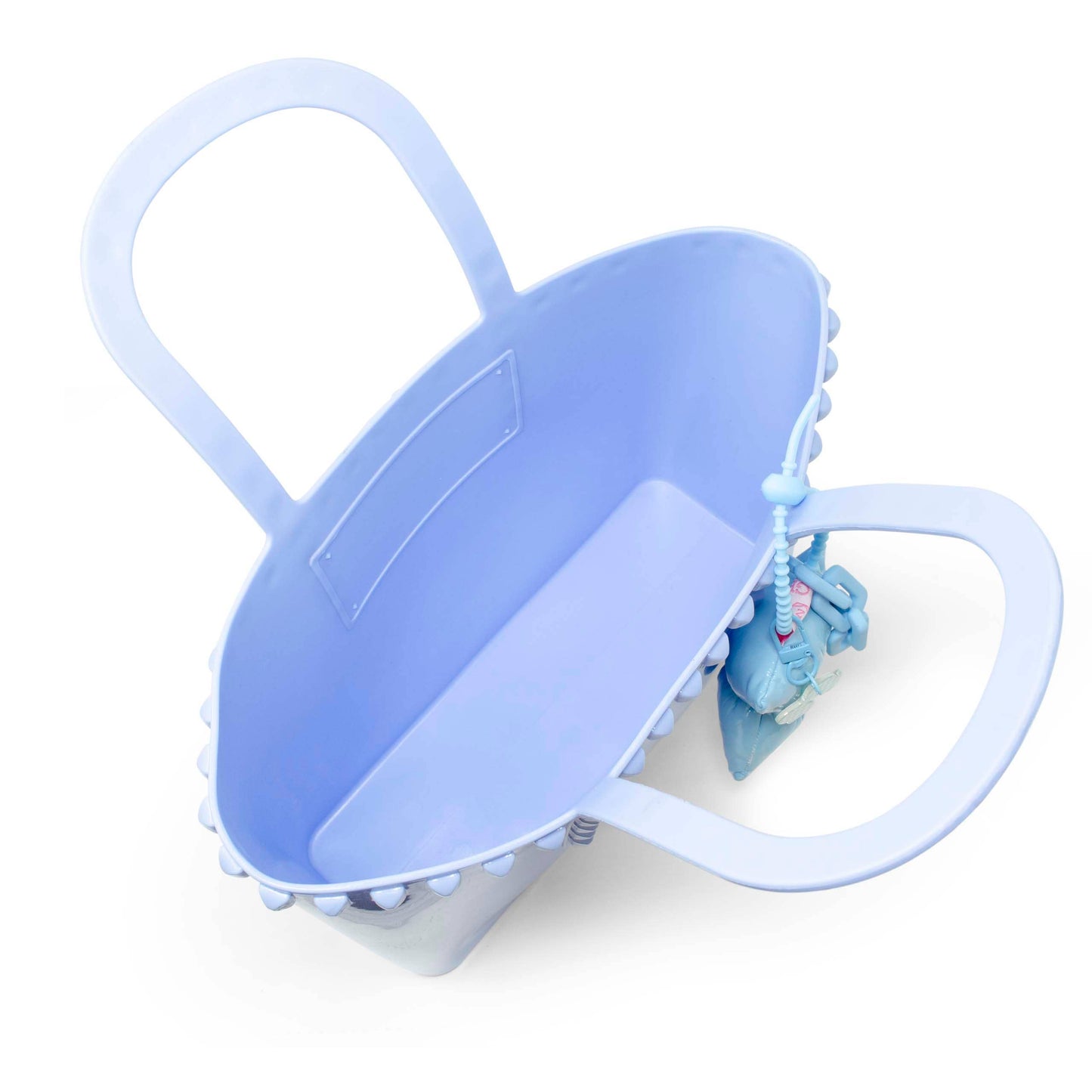 Jumbo Jelly Stud Tote w/ Puffy Bow Charm