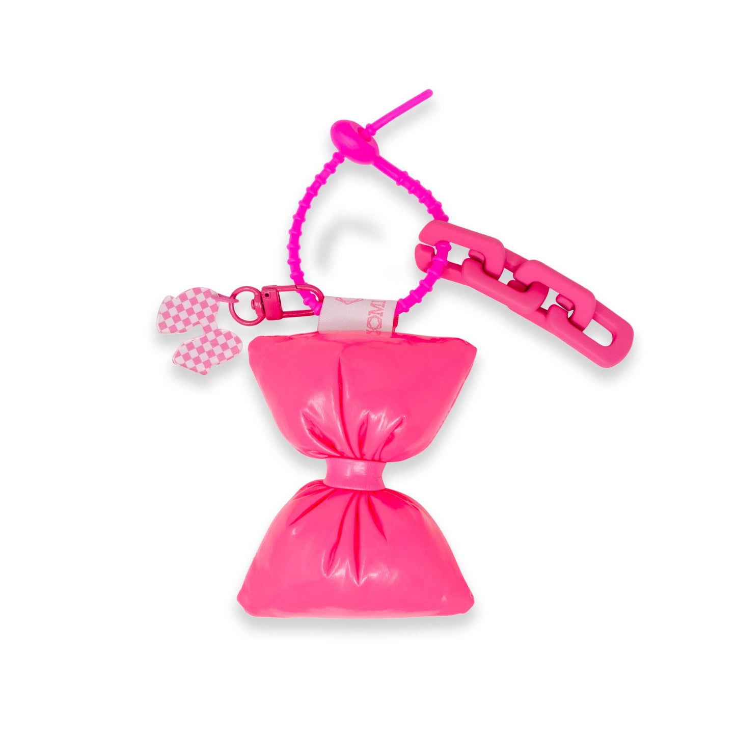 Jumbo Jelly Stud Tote w/ Puffy Bow Charm