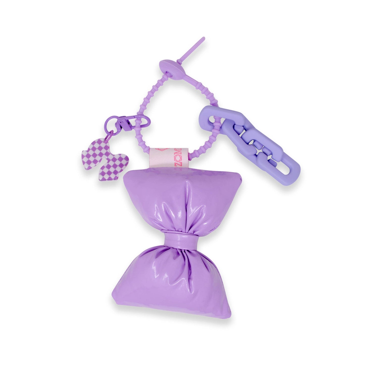Jumbo Jelly Stud Tote w/ Puffy Bow Charm