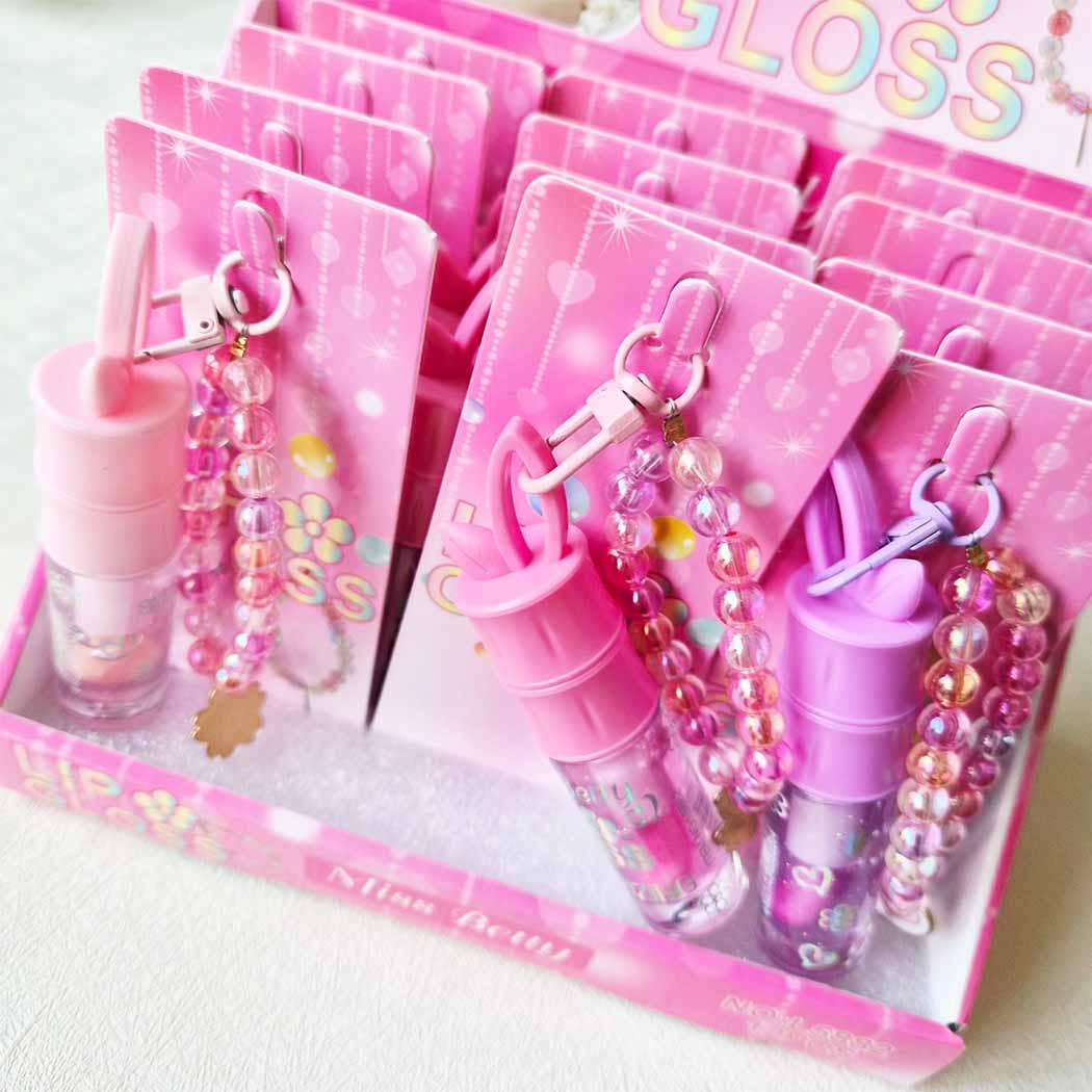 Cute Bunny Theme Lip Magic Gloss with Charm Handle