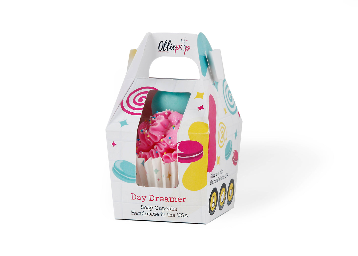 Handmade Day Dreamer Cupcake Soap (Peony Suede)