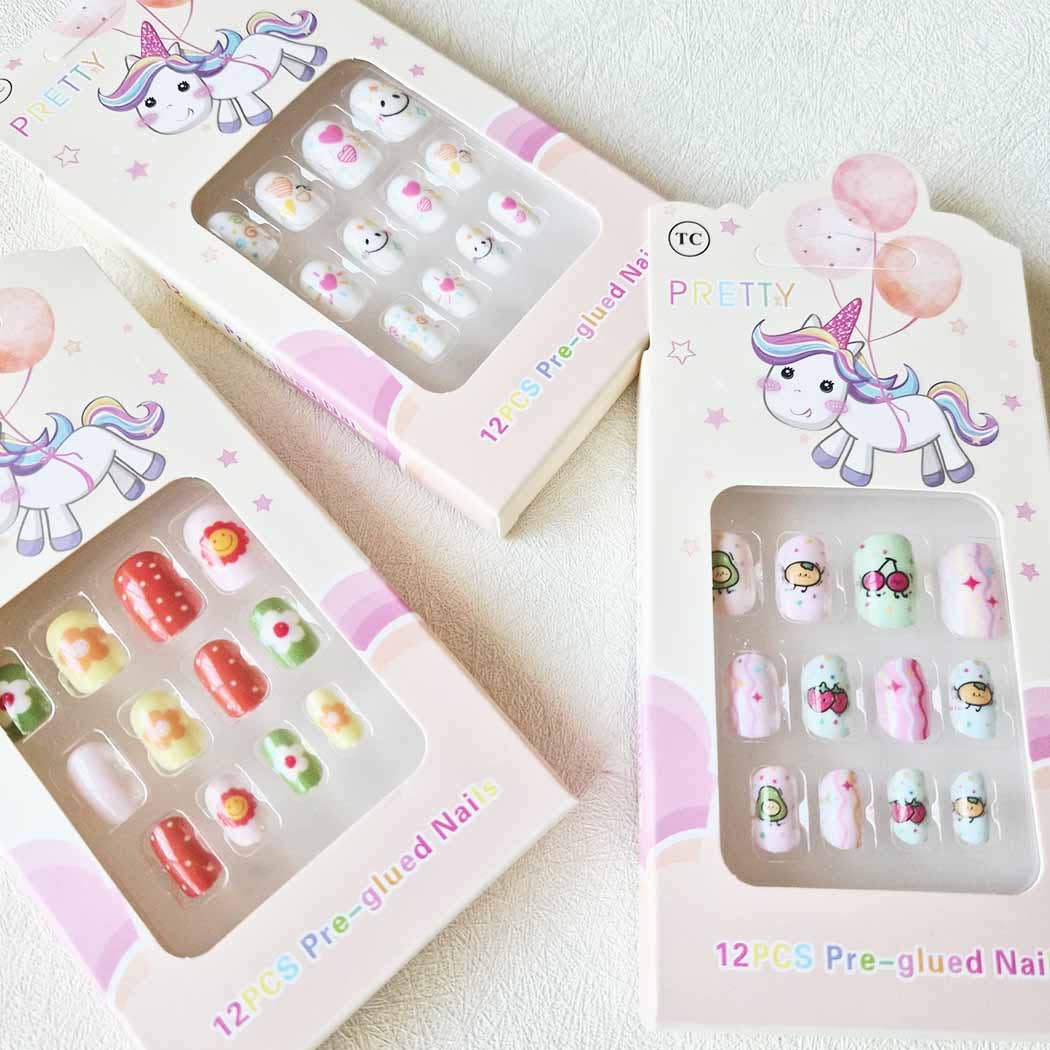Cute Fake Artificial Kid's False Nail Tips