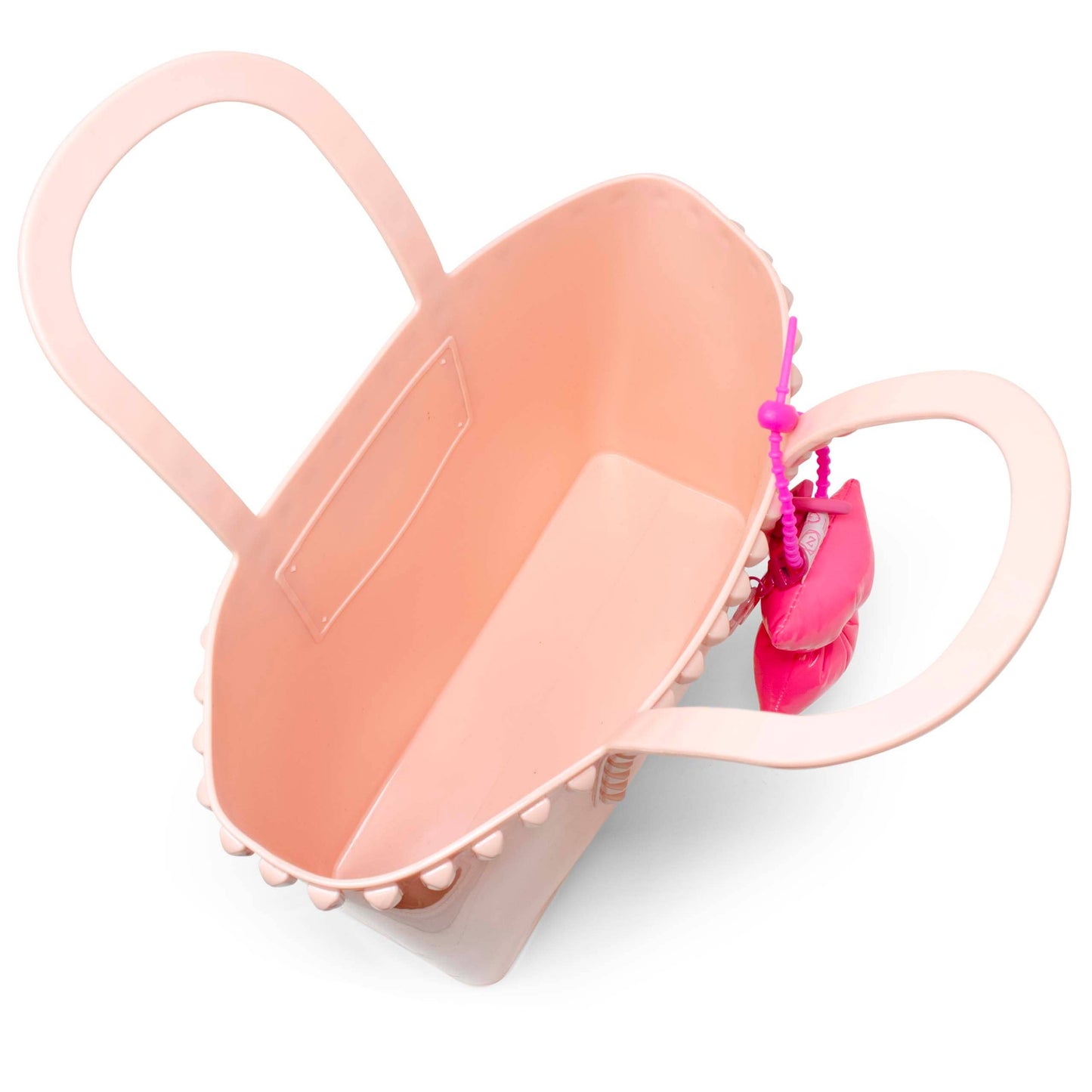 Jumbo Jelly Stud Tote w/ Puffy Bow Charm